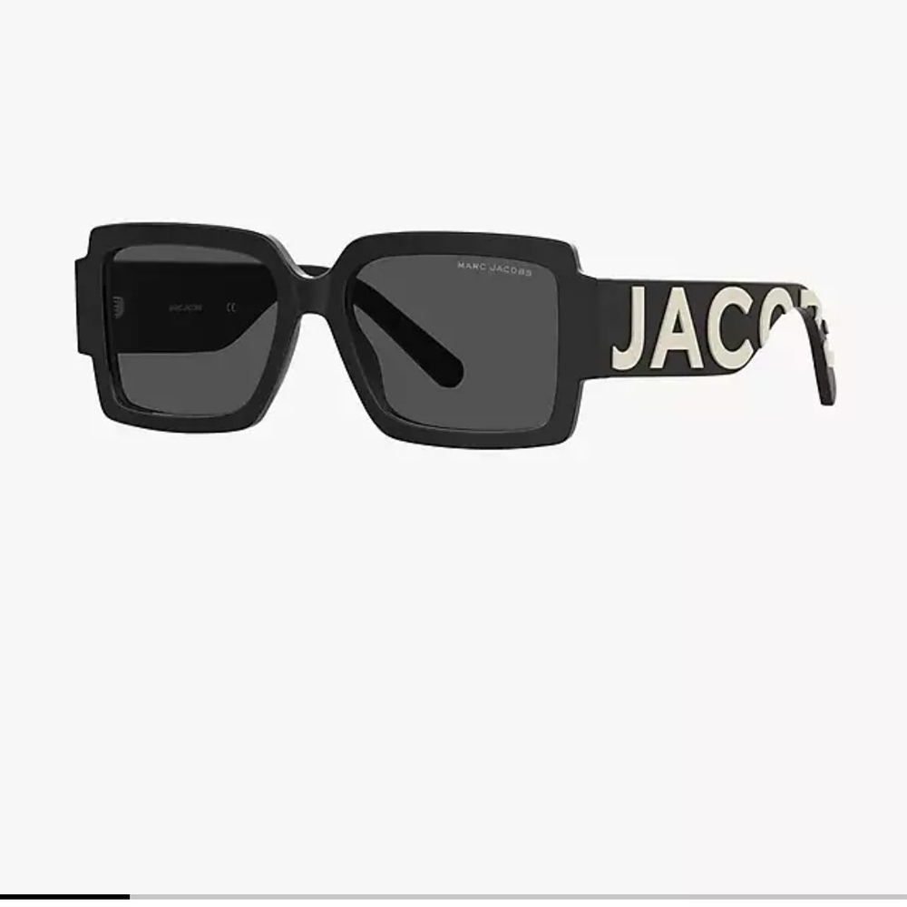 Marc Jacobs Rectangular Sunglasses with Yellow Ca… - image 4